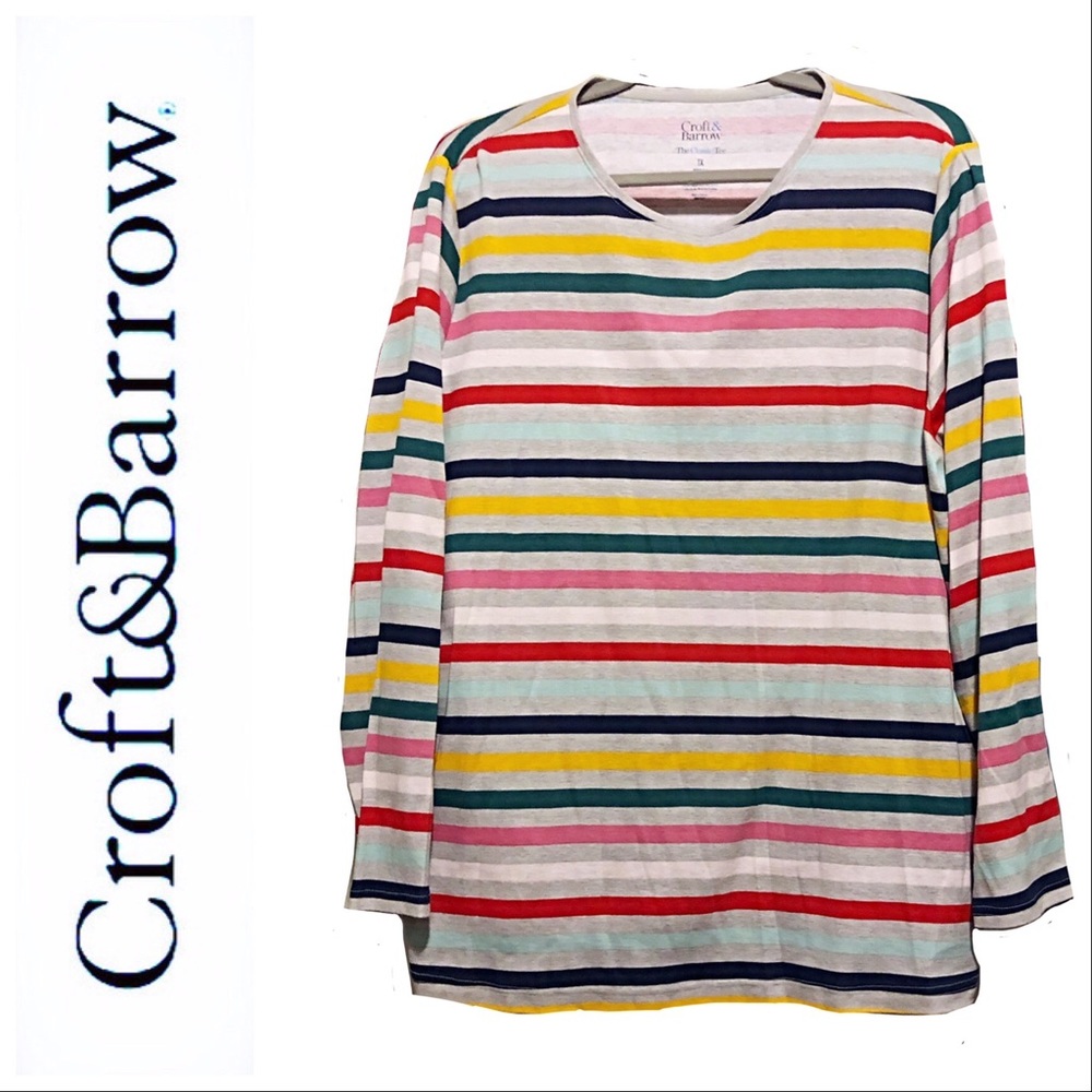DONATED Tee-Long Sleeve, Classic, 100% Cotton, Mul